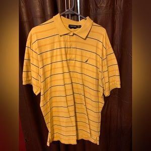 Nautica yellow polo tee xl